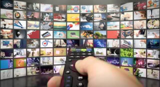 Television streaming video. Media TV on demand